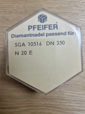 Rückseite der Pfeifer Verpackung mit Angabe der Kompatibilität DN 350 und N 20 E