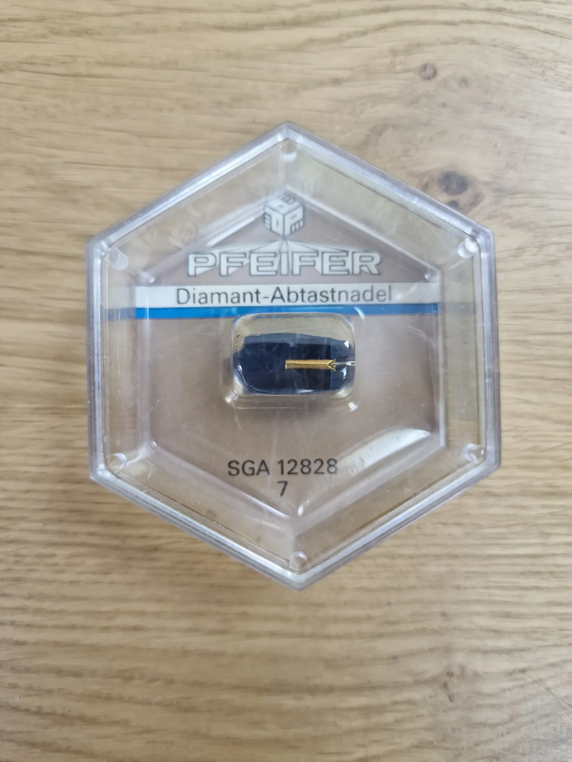 Pfeifer Diamant-Abtastnadel SGA 12828 in transparentes Hexagon-Schutzhülle