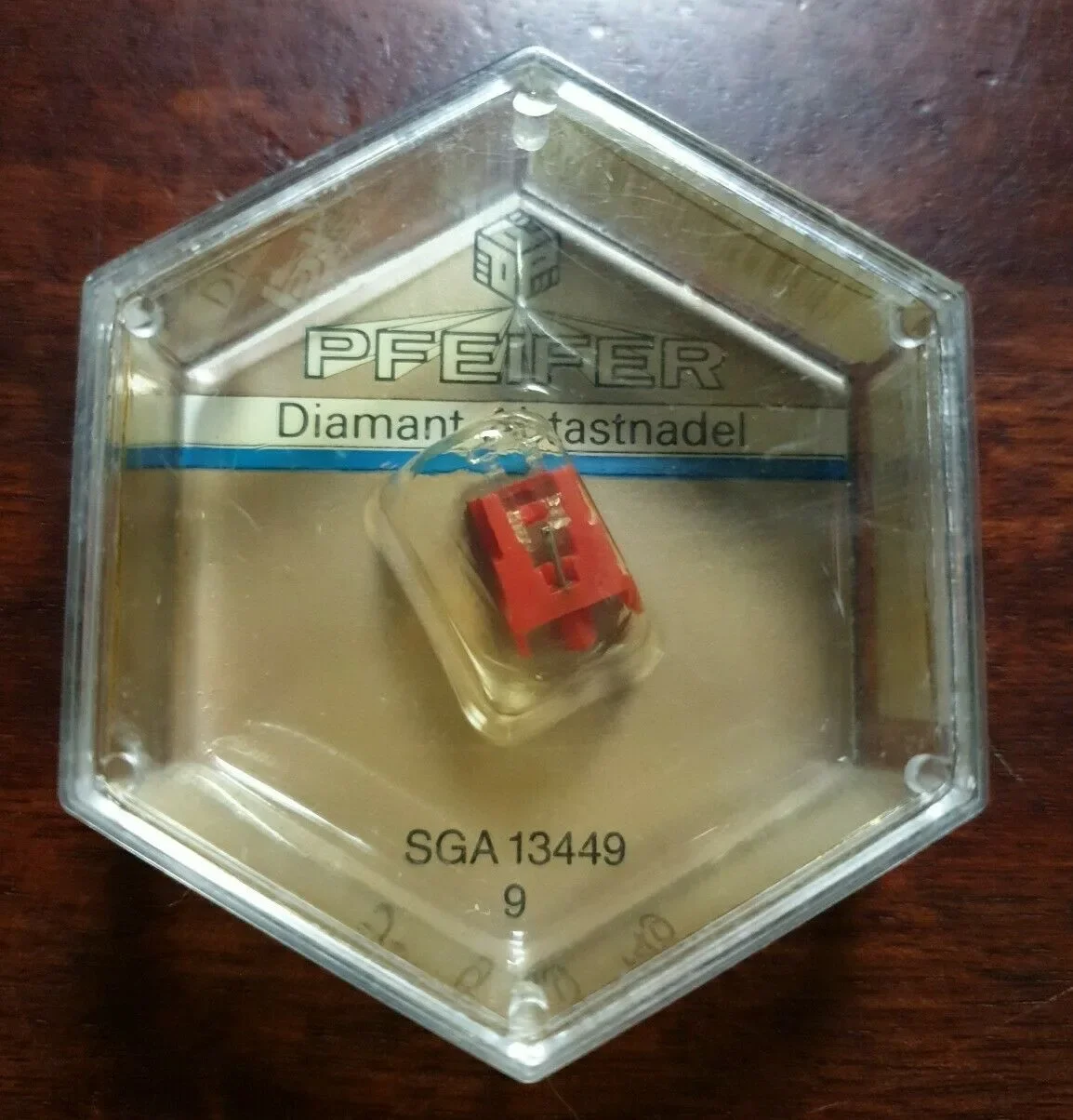 Pfeifer Diamant-Abtastnadel SGA 13449 in transparenter Sechskant-Verpackung