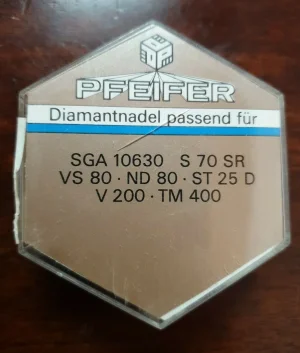 Rückseite der Pfeifer Verpackung mit Kompatibilitätsliste für SGA 10630 und andere Modelle