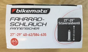 Fahrradschlauch Verpackung 2 Oben