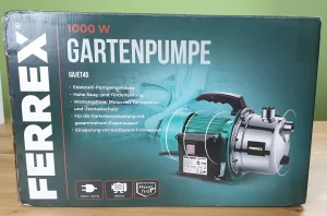 Ferrex Gartenpumpe Produktverpackung Seite 4