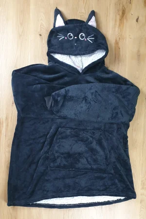 Schwarze Katze Design Vorn
