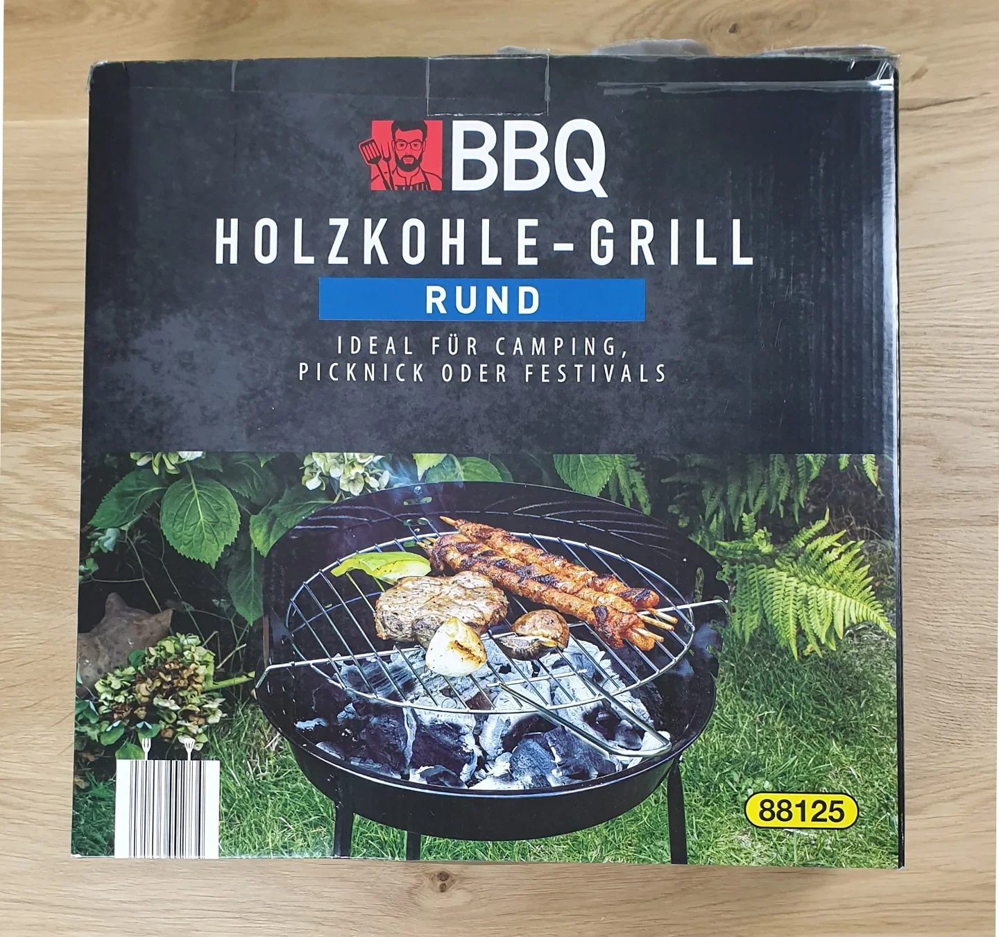 Holzkohle Grill Vorne