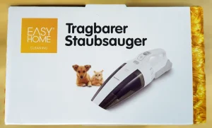 Easy Home Tragbarer Staubsauger Weiß Oben