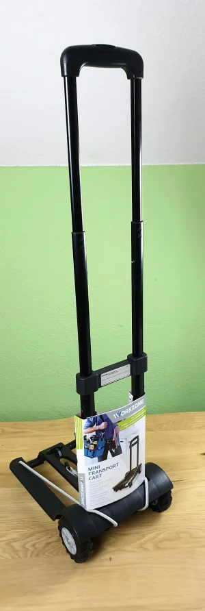 WORKZONE Mini Transport Cart voll ausgezogen von vorne