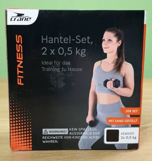 Produktbild des crane Fitness Hantel Sets von vorne