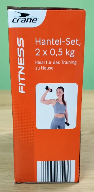 Produktbild des crane Fitness Hantel Sets von der zweiten Seite