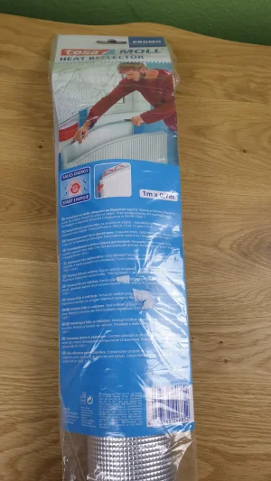 tesa moll heat reflector Ettiket hinten halb nah dran
