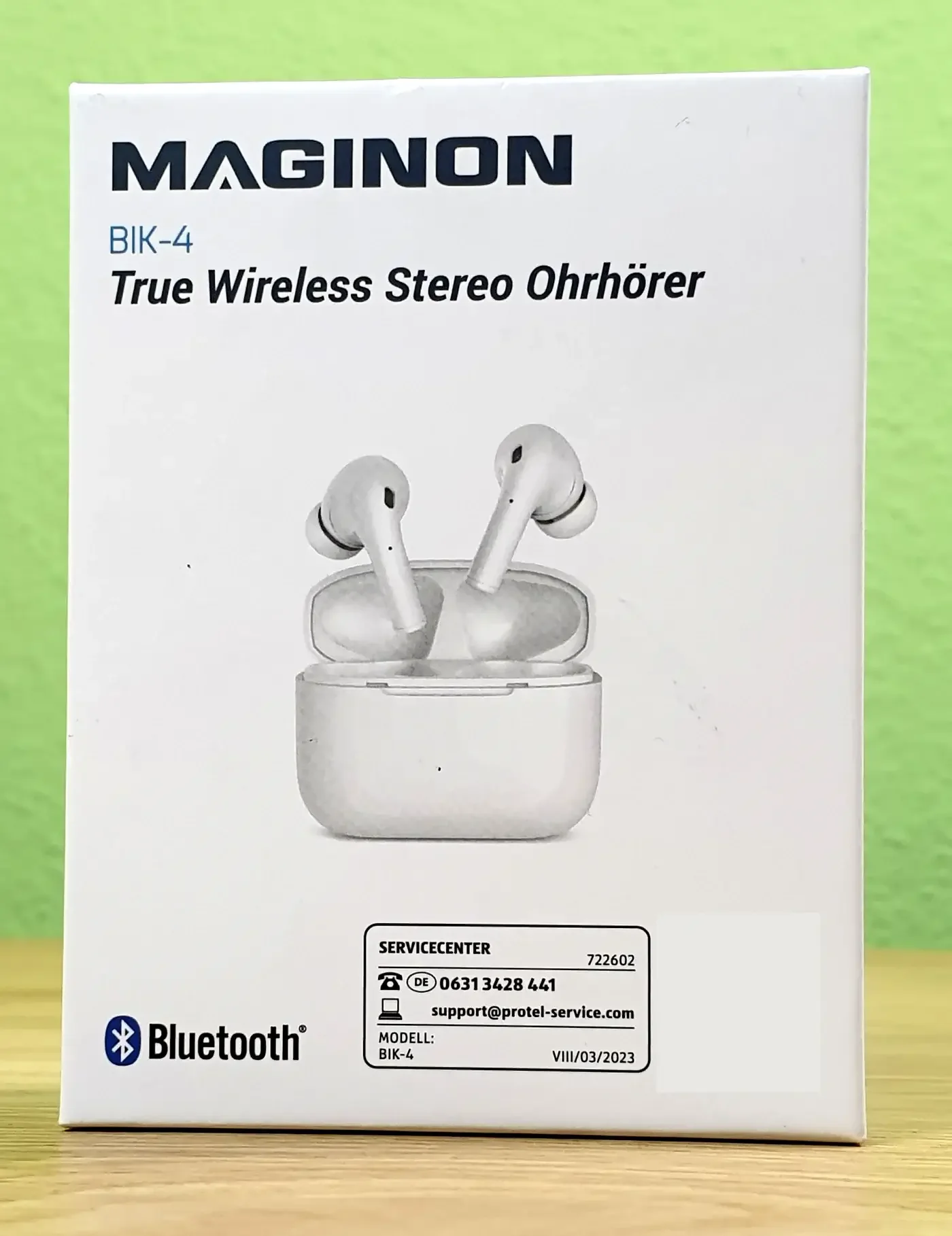 Ein Photo von Maginon BIK 4 True Wireless Stereo-Ohrhörer von vorne