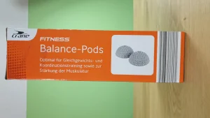 Der crane Balance-Pod in seiner Verpackung von der Seite.