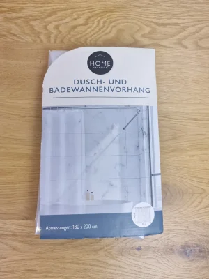 Home Creation Dusch- und Badewannenvorhang 180 x 200 cm Verpackung Vorderseite