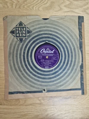 Gisele MacKenzie Schellackplatte Seven Lonely Days Capitol Telefunken Label Seite B