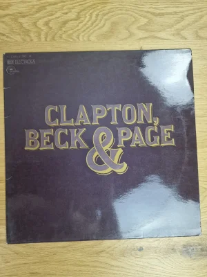 Vorderseite der Vinyl LP Clapton, Beck & Page von EMI Electrola