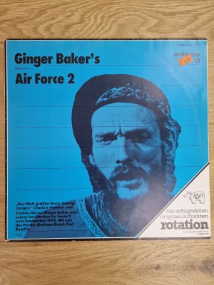 Ginger Baker's Air Force 2 Vinyl LP Cover Vorderseite in Blau