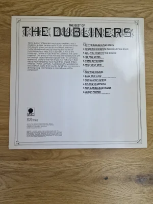 Rückseite der Schallplatte The Best of The Dubliners mit Trackliste und Songtiteln