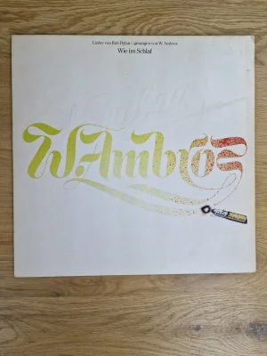 Cover-Vorderseite der Vinyl LP Wie im Schlaf - Lieder von Bob Dylan gesungen von Wolfgang Ambros
