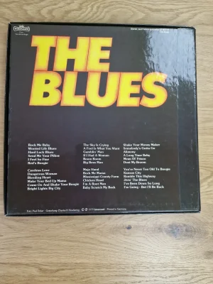 Rückseite des The Blues Vinyl-Covers mit vollständiger Songliste und Intercord-Logo