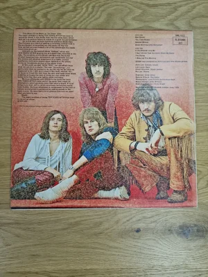 Cover-Rückseite der Schallplatte Ssssh. von Ten Years After mit Bandfoto und Tracklist