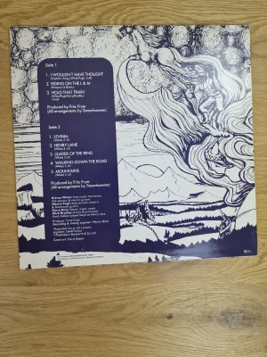Rückseite der Schallplatte Steamhammer - Mountains mit Tracklist und Besetzung