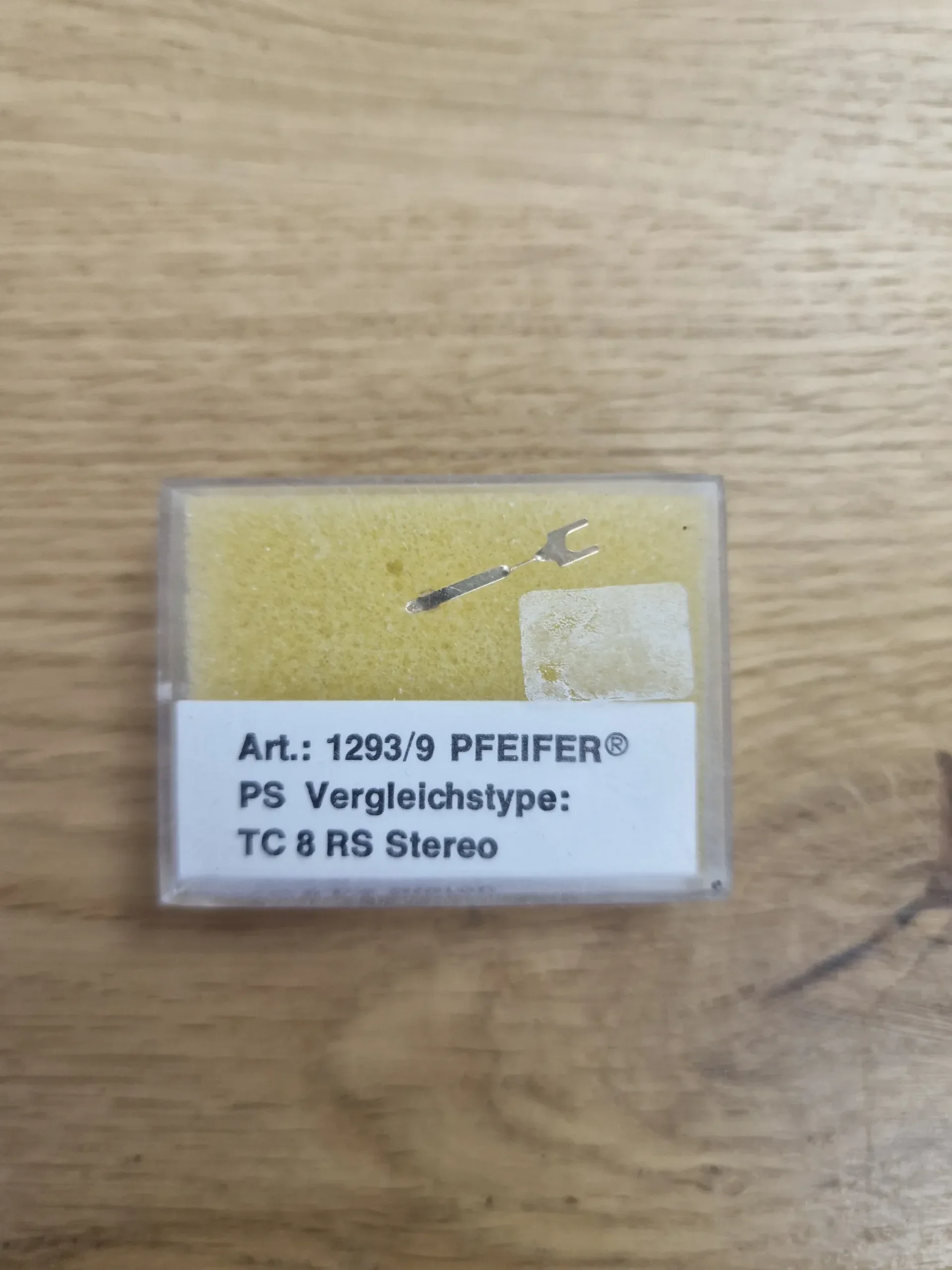 Pfeifer Plattenspielernadel Art. 1293/9 Vergleichstyp TC 8 RS Stereo in Originalverpackung