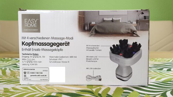 Produktbild von Kopfmassagegerät von hinten