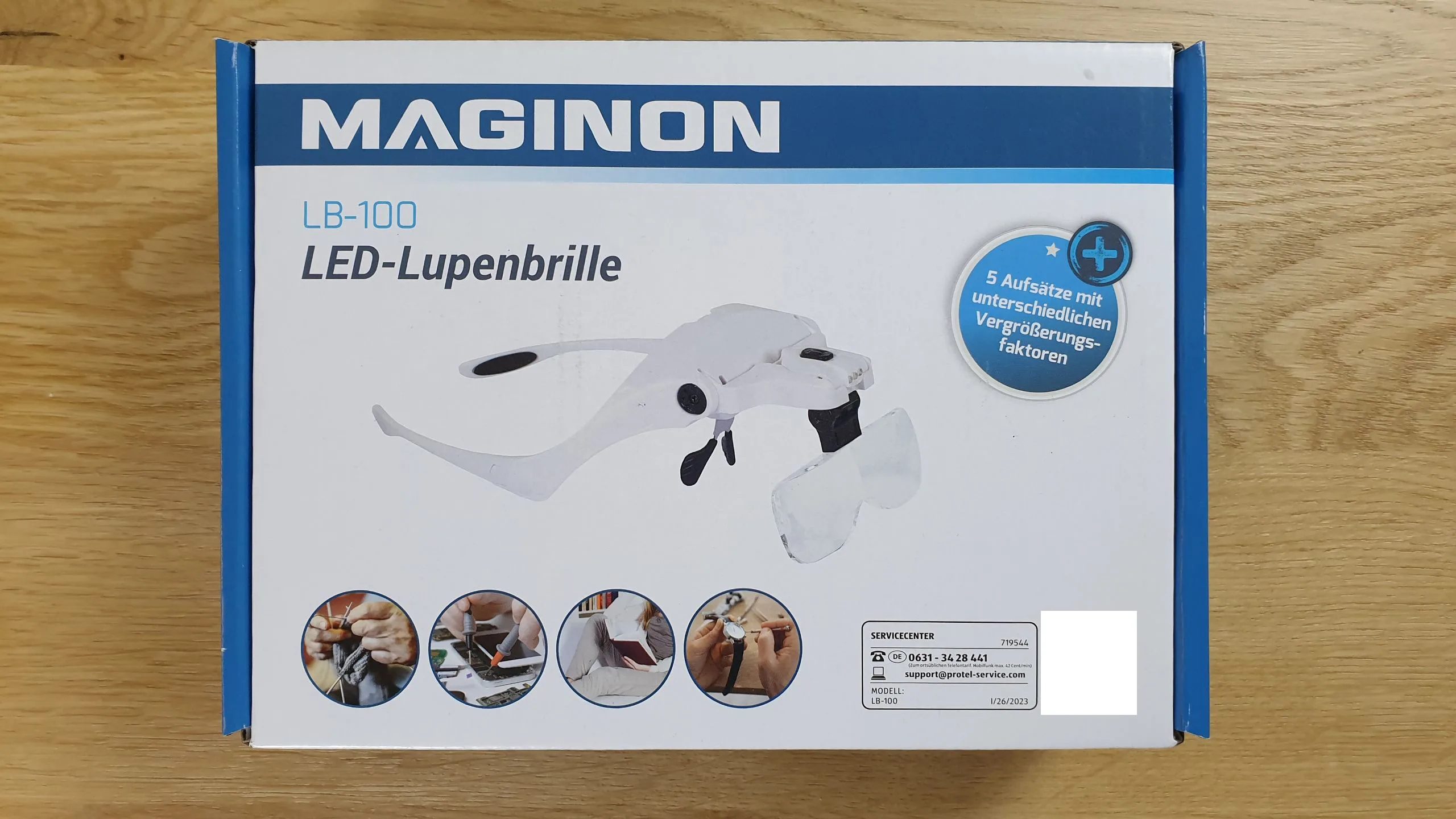 Produktbild Maginon LED-Lupenbrille von vorne