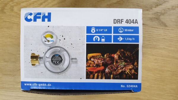 CFH® DRF 404A Gasdruckregler mit Manometer 50 mbar 