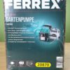 Ferrex Gartenpumpe Produktverpackung seite 1