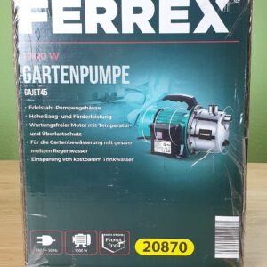 Ferrex® Gartenpumpe GAJET45 Saugpumpe 1000W + Saugschlauch