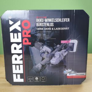 Ferrex® Pro Akku-Winkelschleifer Bürstenlos ohne Akku & Ladegerät