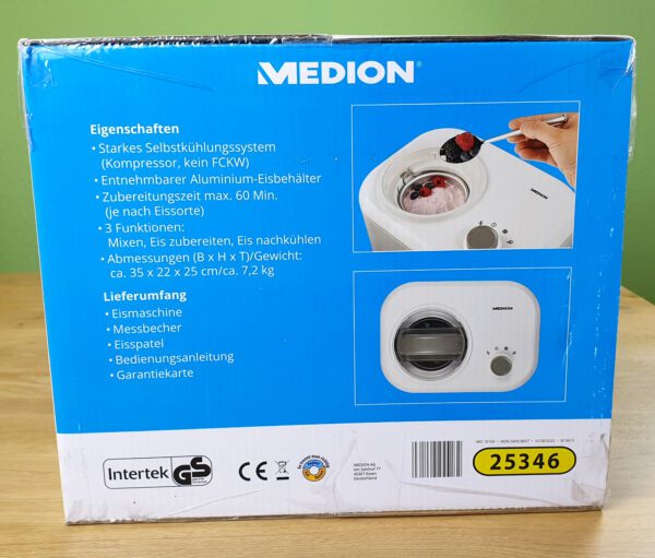 Medion MD 10169 Eismaschine Seite 1 jpg