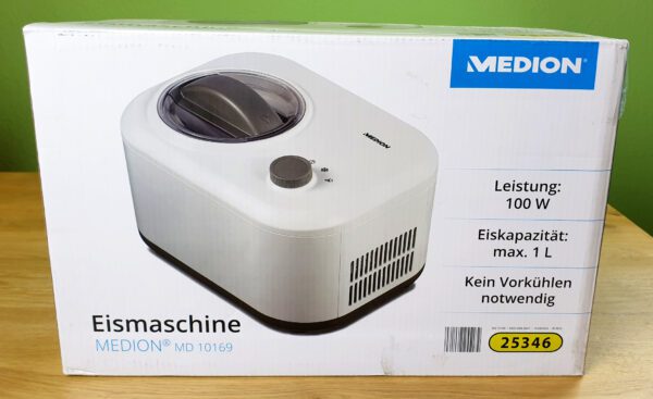 Medion MD 10169 Eismaschine Vorne jpg