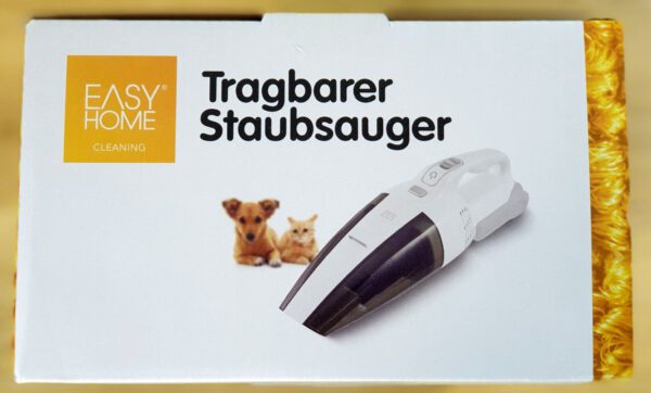 Easy Home Tragbarer Staubsauger Weiss Oben jpg