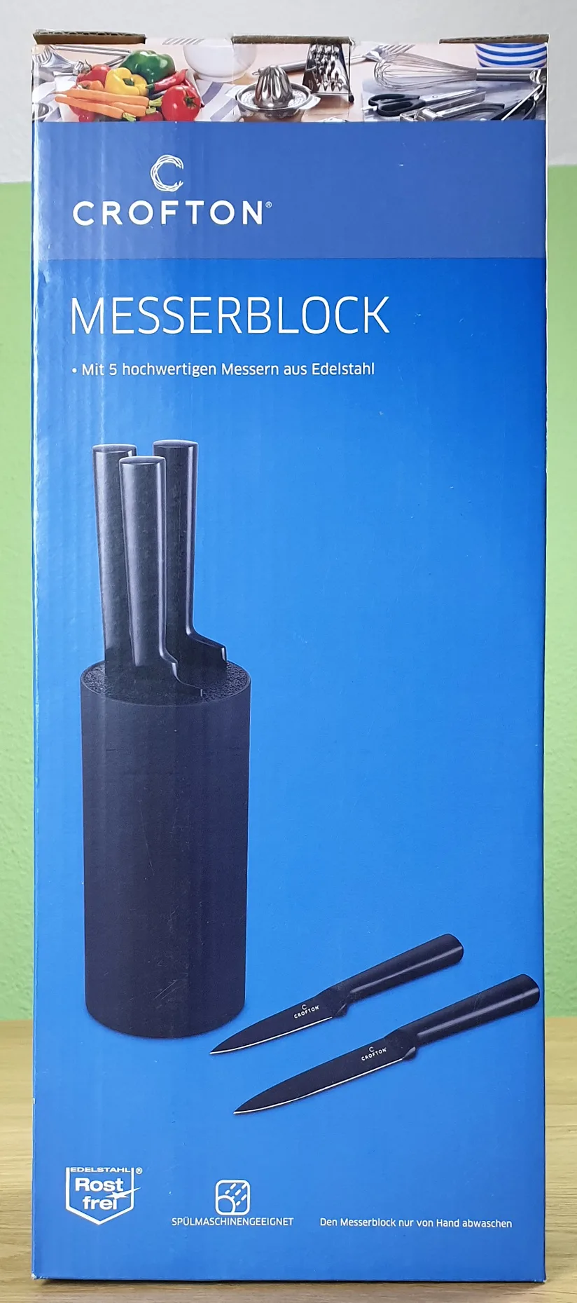Crofton Messerblock Hinten schwarz jpg