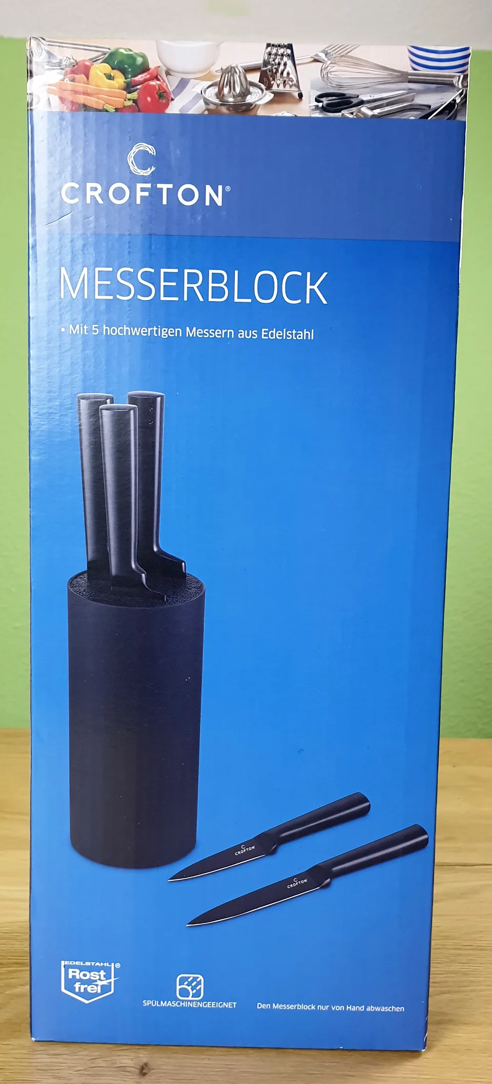 Crofton Messerblock Vorne schwarz jpg