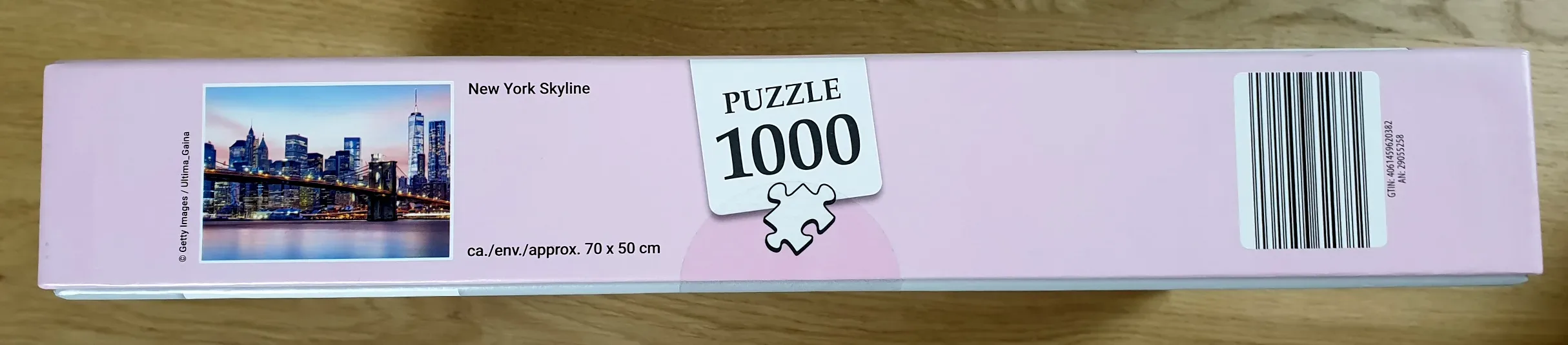 1000-Teile-Puzzle-NewYork-Seite-2 Produktbild des 1000 Teile Puzzles mit der New York Skyline von Seite 3