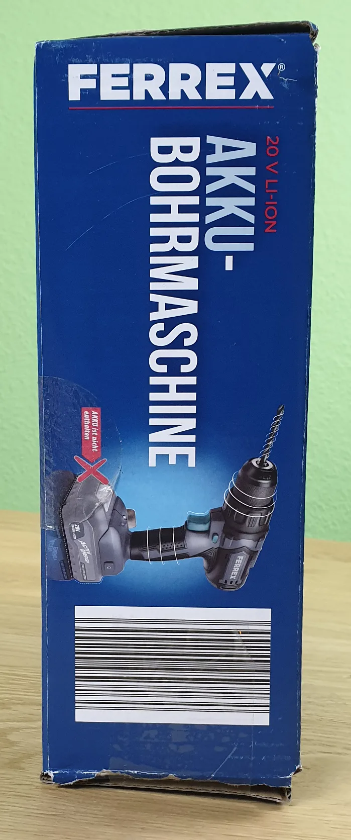 Produktbild von Ferrex Akku Bohrschrauber von der 3. Seite