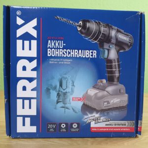 FERREX® Akku-Bohrschrauber 20 V LI-ION ohne Akku & Ladegerät