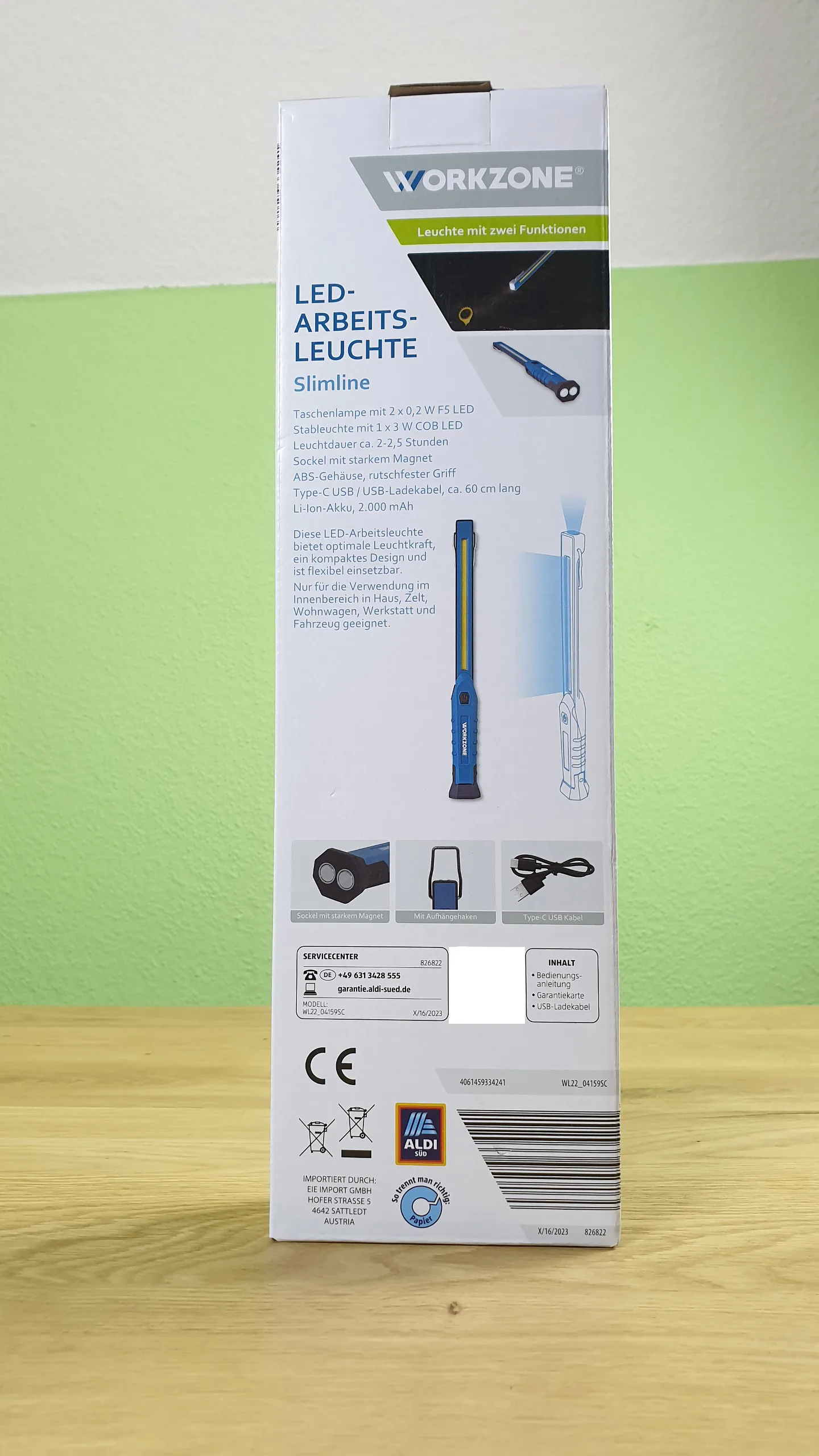 Workzone-Arbeitsleuchte-hinten Workzone LED-Arbeitsleuchte Slimline von hinten