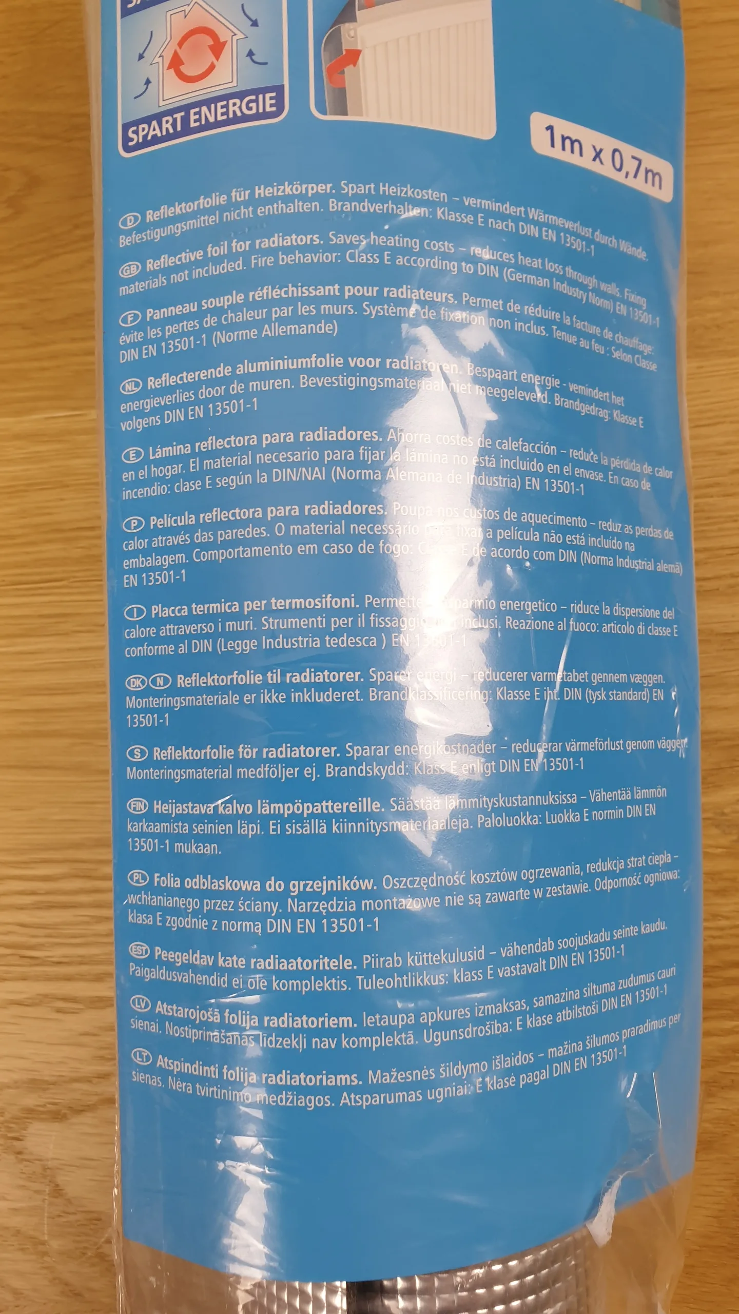 tesa moll heat reflector Ettiket hinten tesa moll heat reflector Ettiket hinten halb nah dran