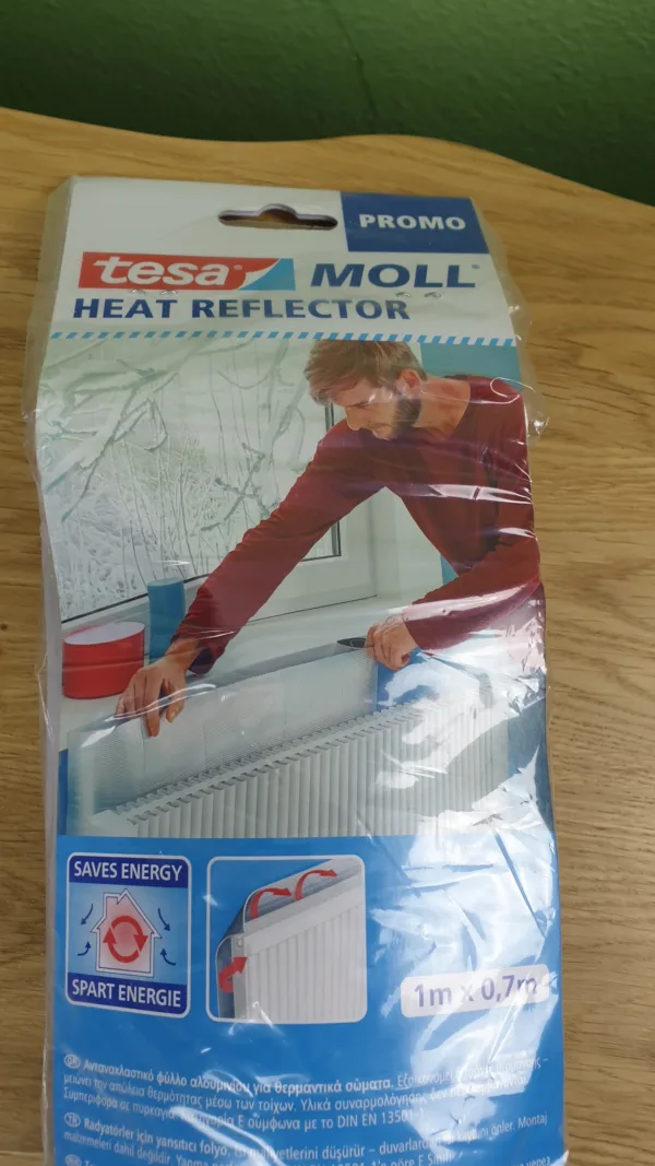 tesa moll heat reflector Ettiket nah dran