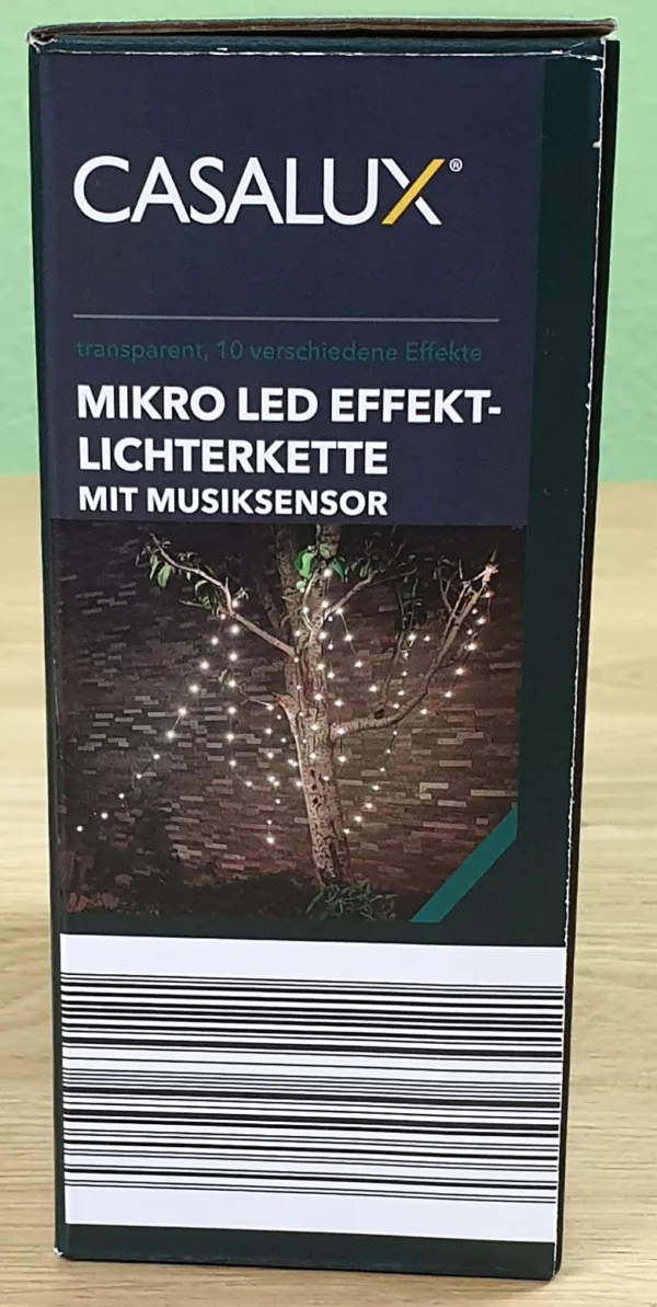 Produktbild der CASALUX Mikro LED Effekt Lichterkette von der Seite 1