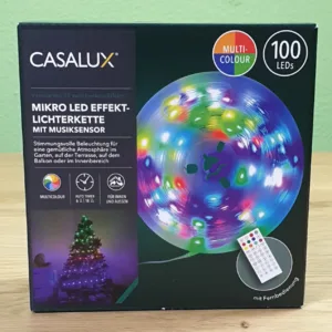 CASALUX® Mikro LED Effekt Lichterkette mit Musiksensor