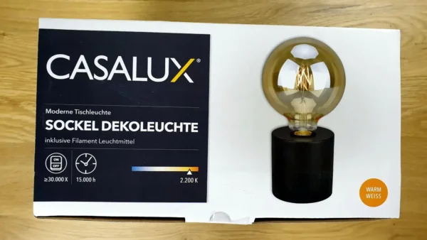 Produktbild der CASALUX Sockel Dekoleuchte von oben