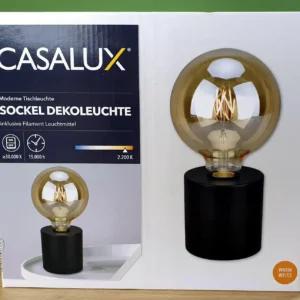 CASALUX® Sockel Dekoleuchte inkl. Filament Leuchtmittel