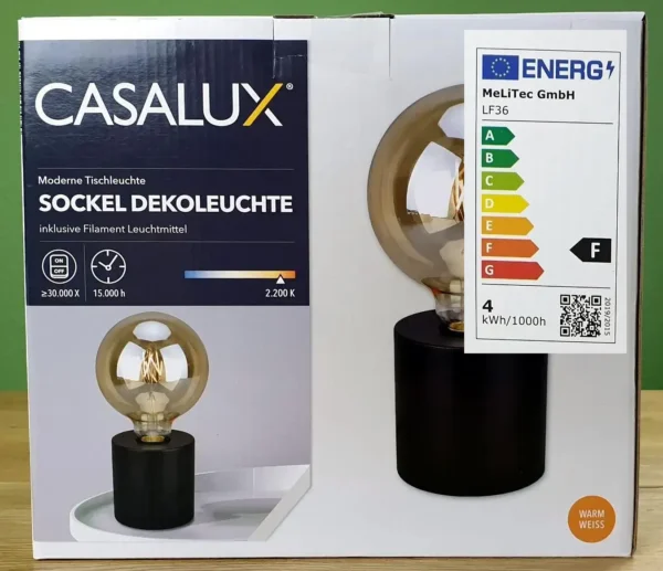 Produktbild der CASALUX Sockel Dekoleuchte von vorne