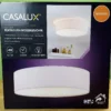 Die CASALUX Textile LED Deckenleuchte in weiß von vorne