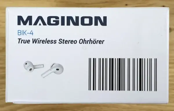 Ein Photo von Maginon BIK 4 True Wireless Stereo-Ohrhörer von oben