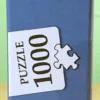 Das "Time to Travel" 1000 Teile Puzzle von der Seite.